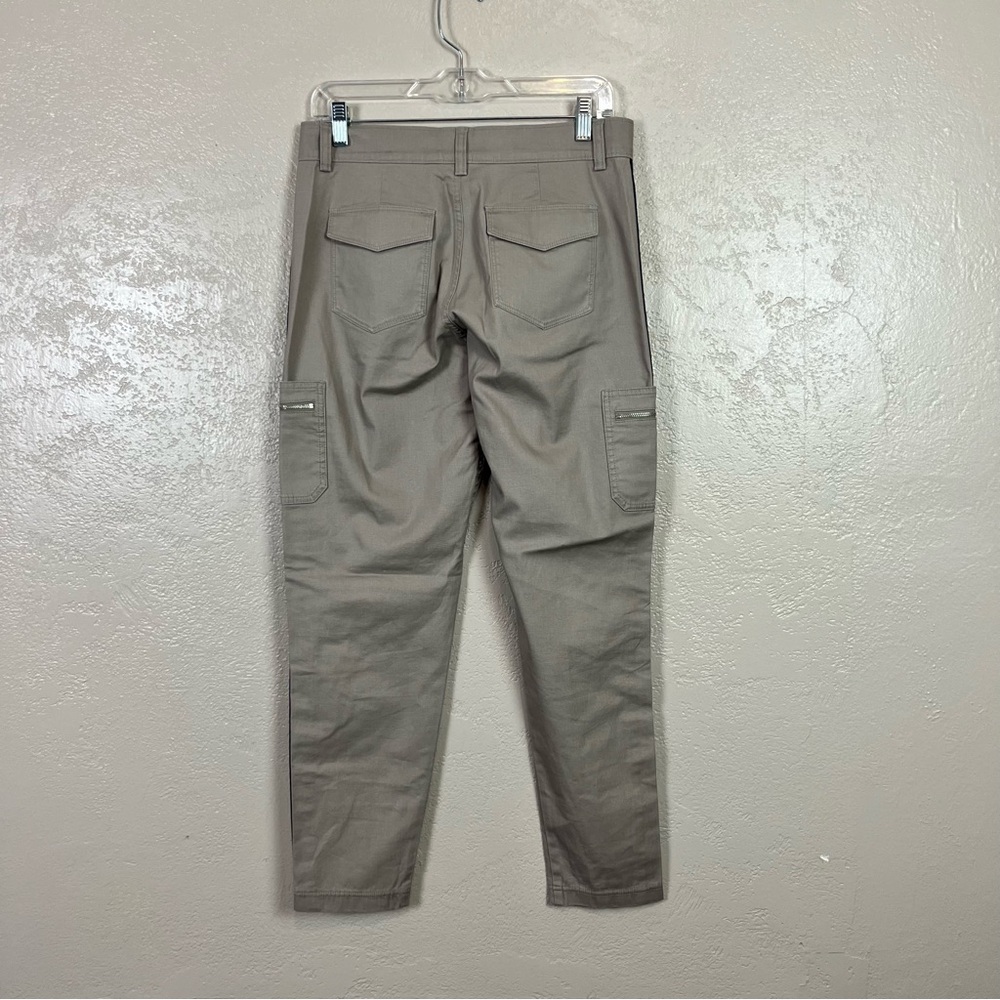 Athleta Summit Cargo Pants Mid-Rise‎ Side Stripe Outdoor Hiking Beige Women's 2 - Picture 8 of 14